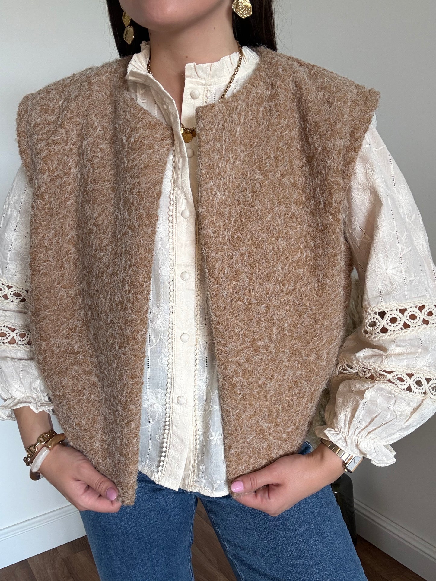Gilet Ava Camel