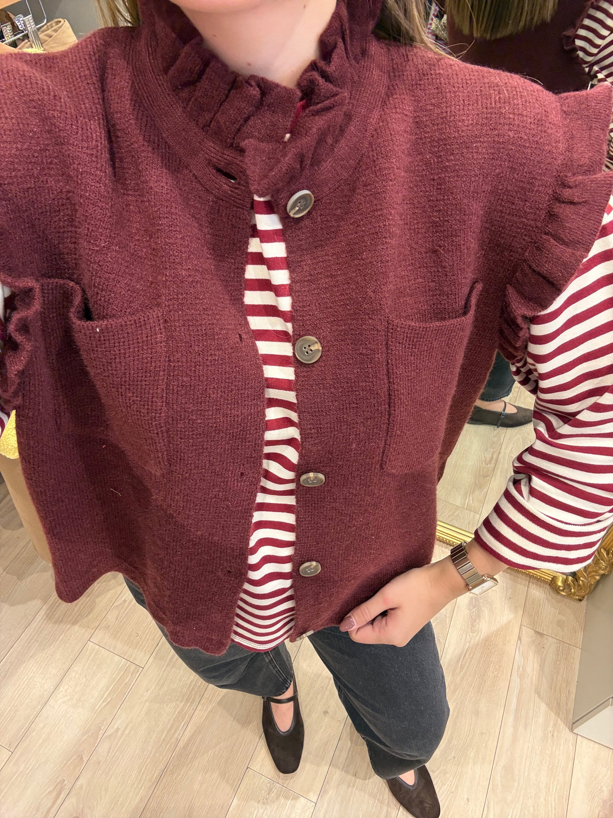 Gilet Arthur Bordeaux