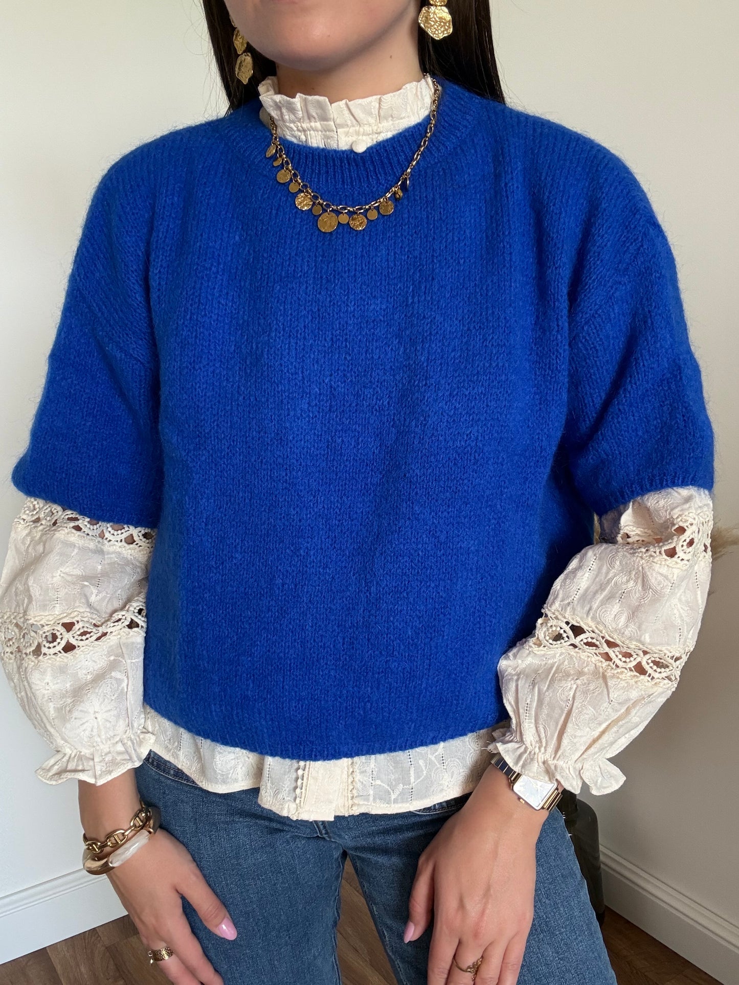 Pull Louna Bleu Électrique