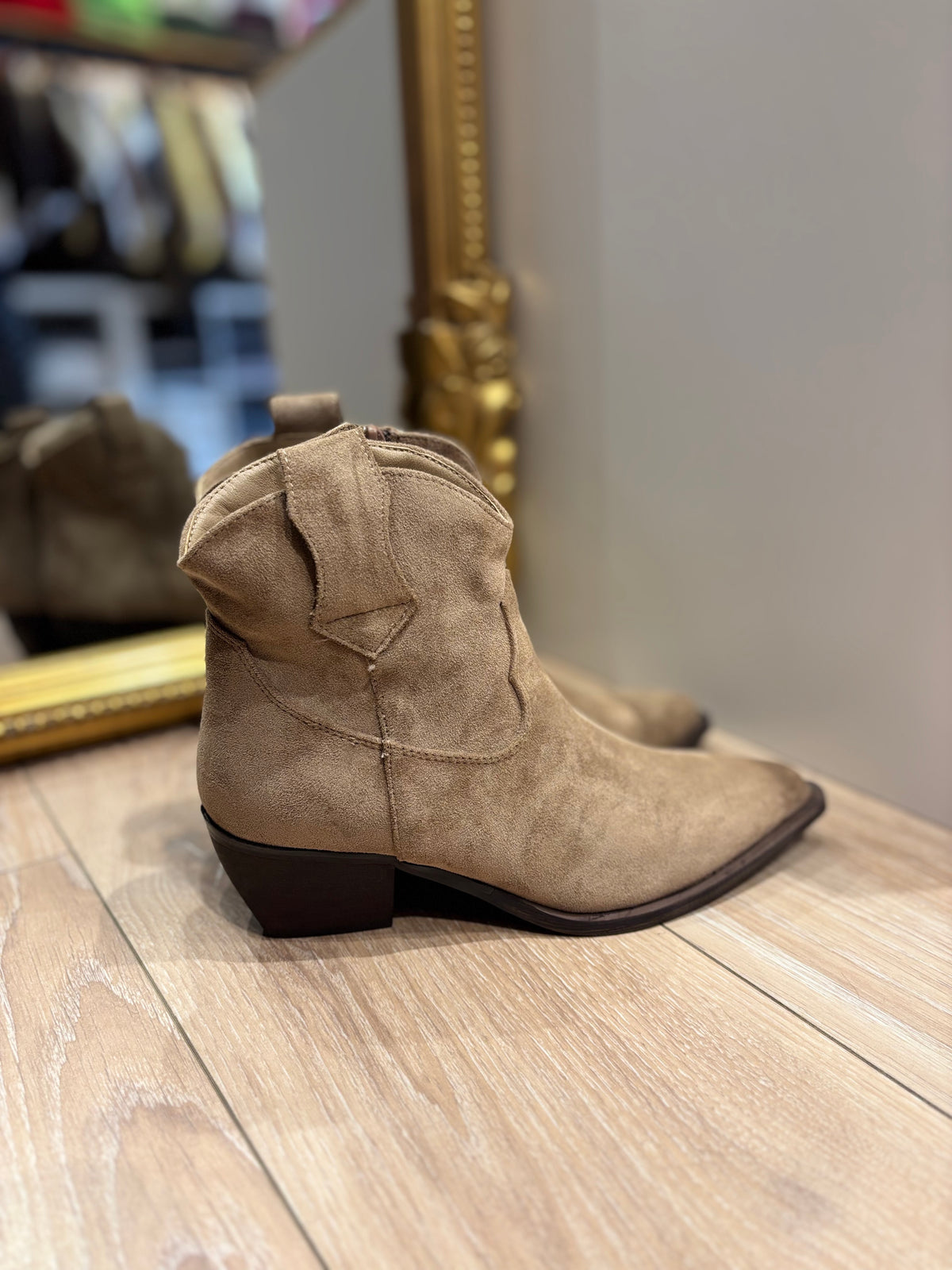 Bottines Beige