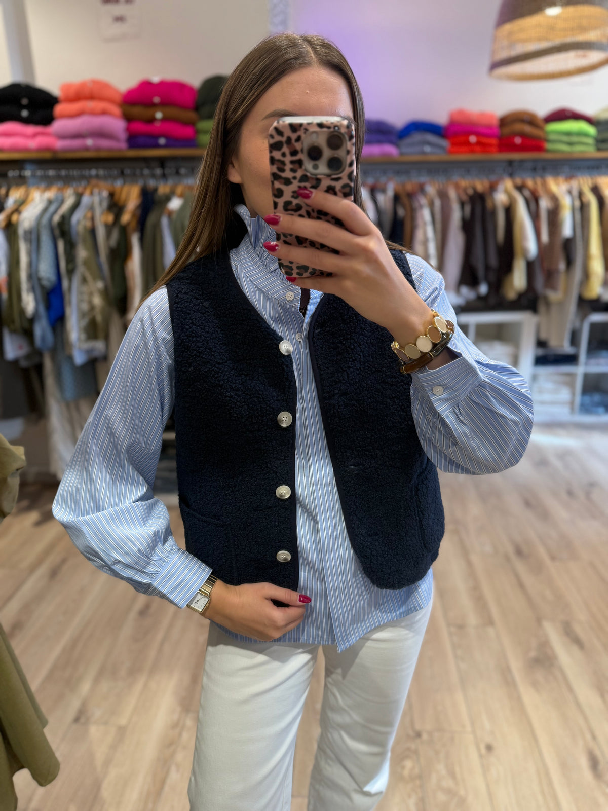 Gilet berger Bleu Marine