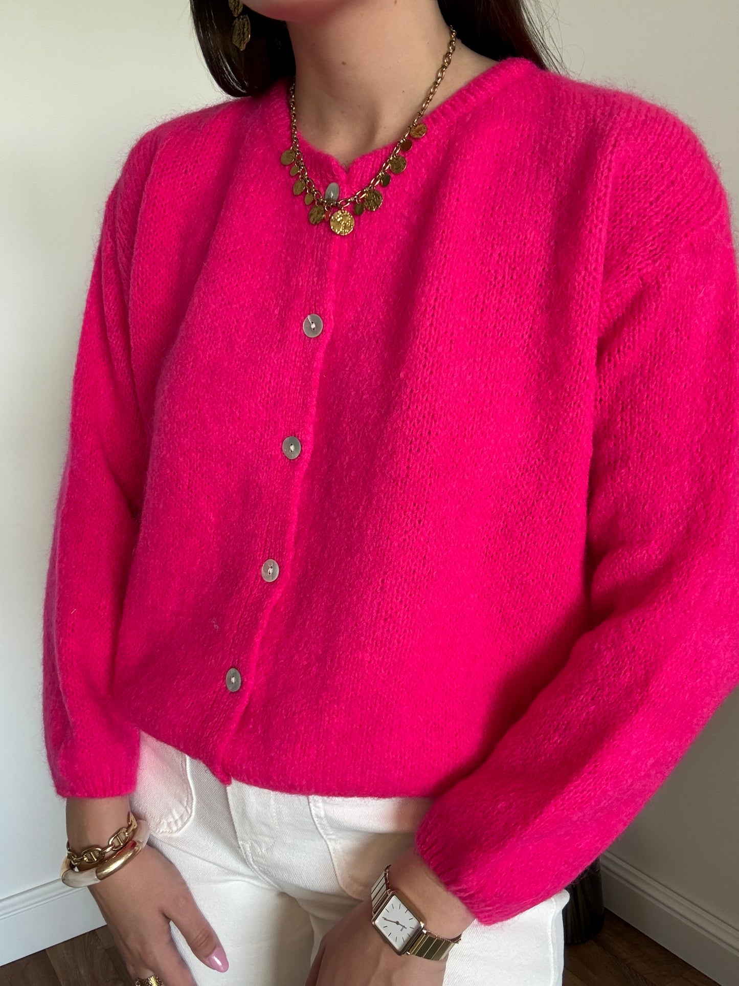Gilet Nina Rose fuchsia