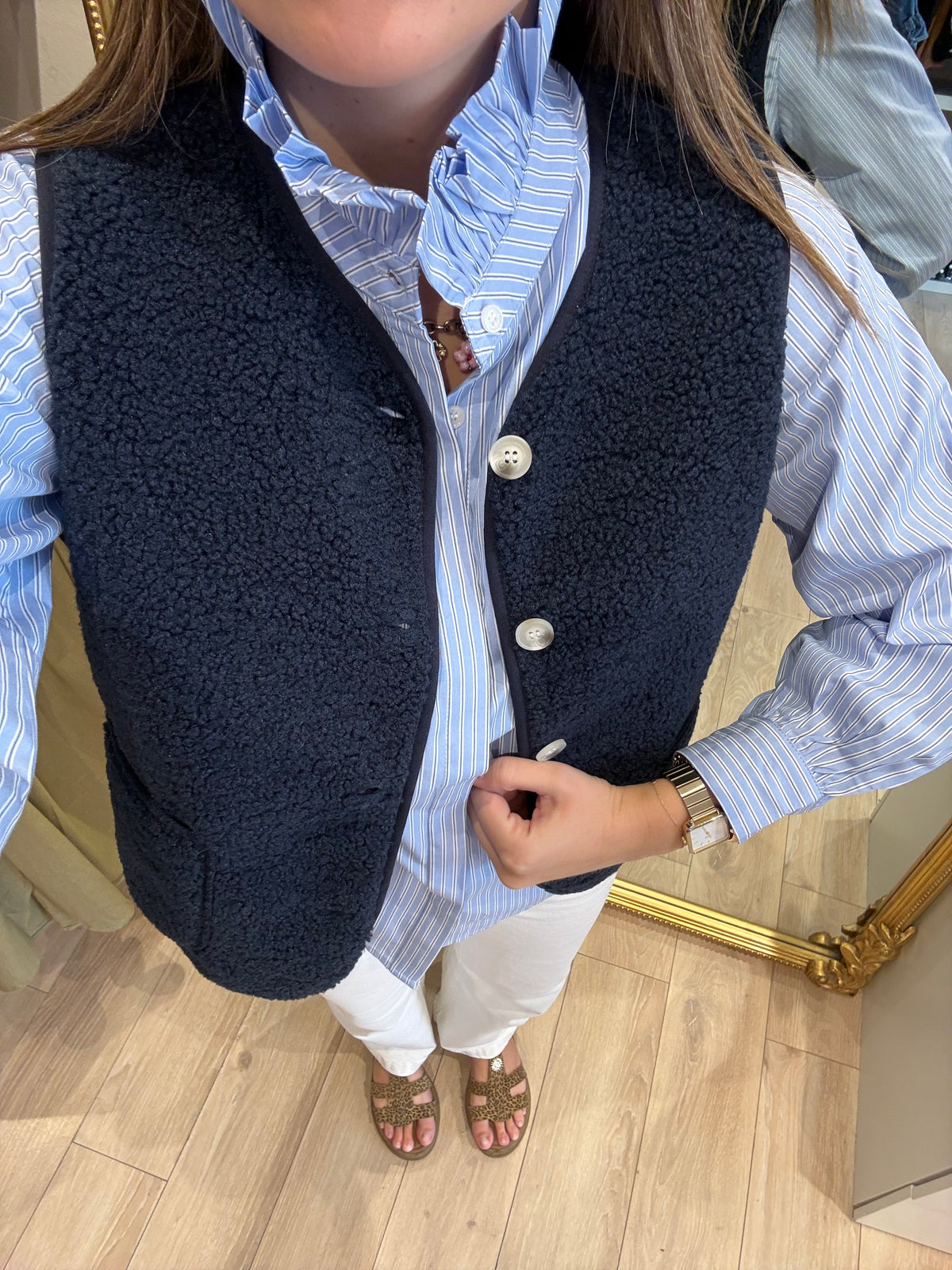 Gilet berger Bleu Marine