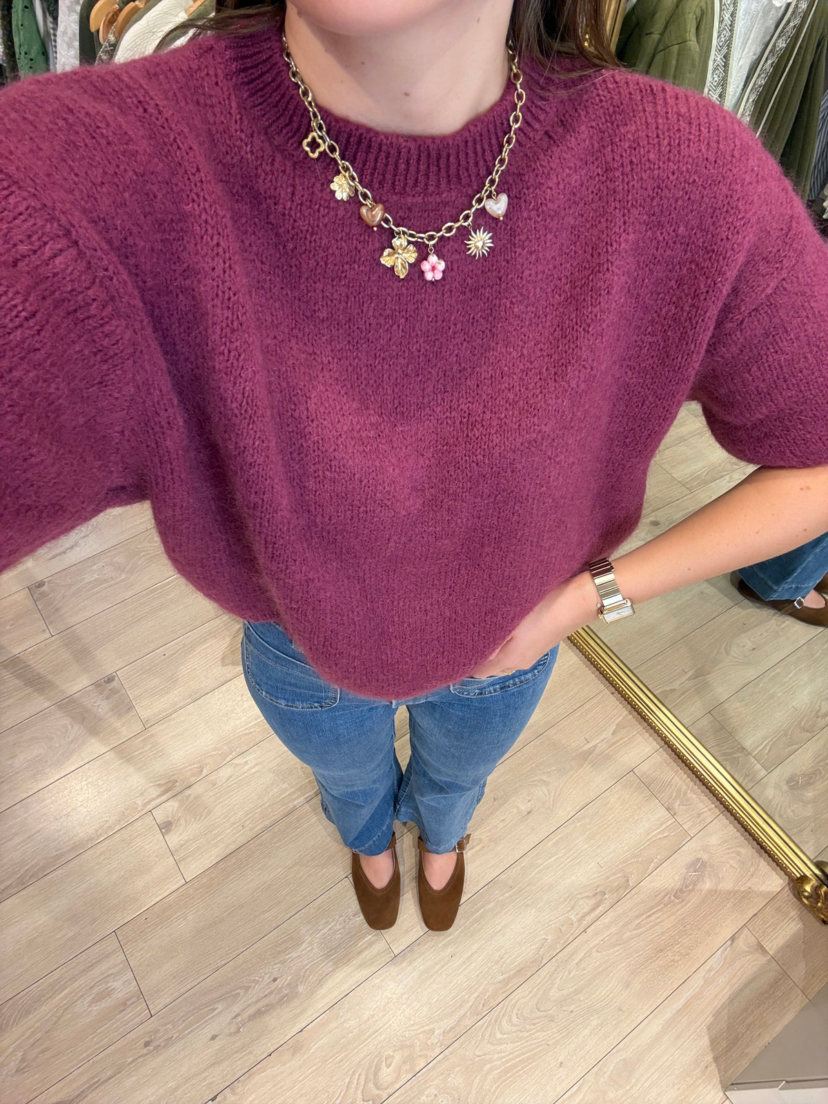 Pull Louna Prune clair