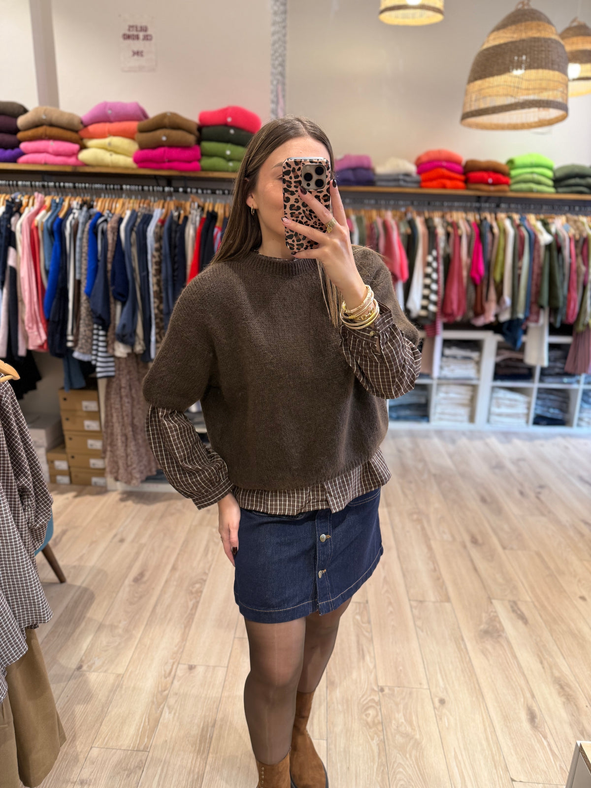 Pull Louna Marron