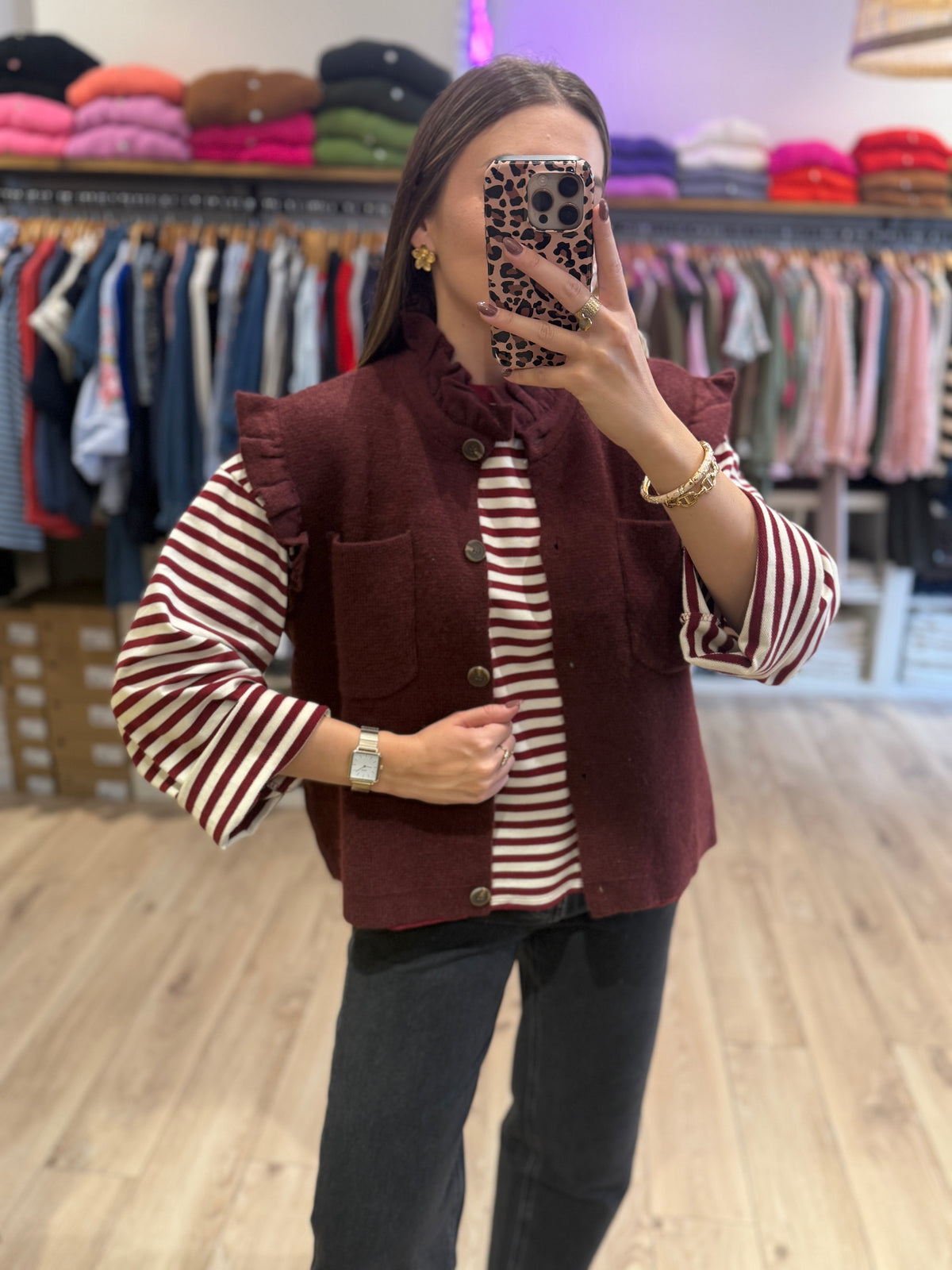 Gilet Arthur Bordeaux