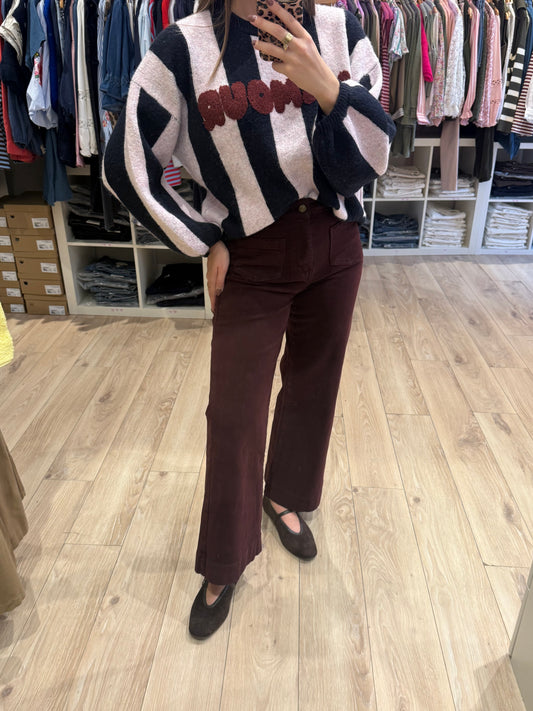 Pantalon Gasparette Bordeau