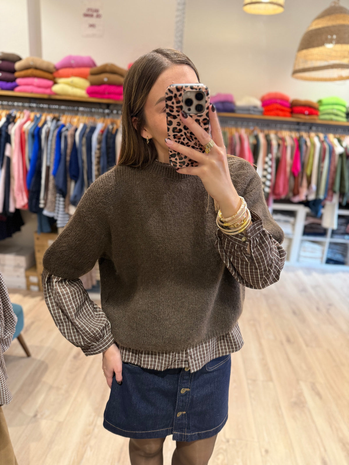 Pull Louna Marron