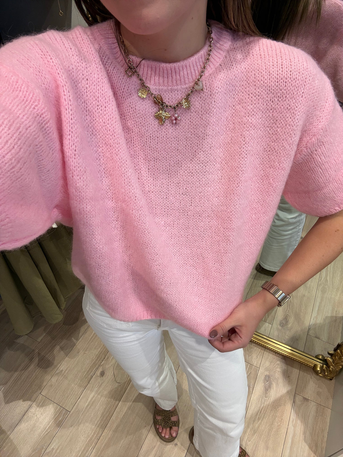 Pull Louna Rose clair