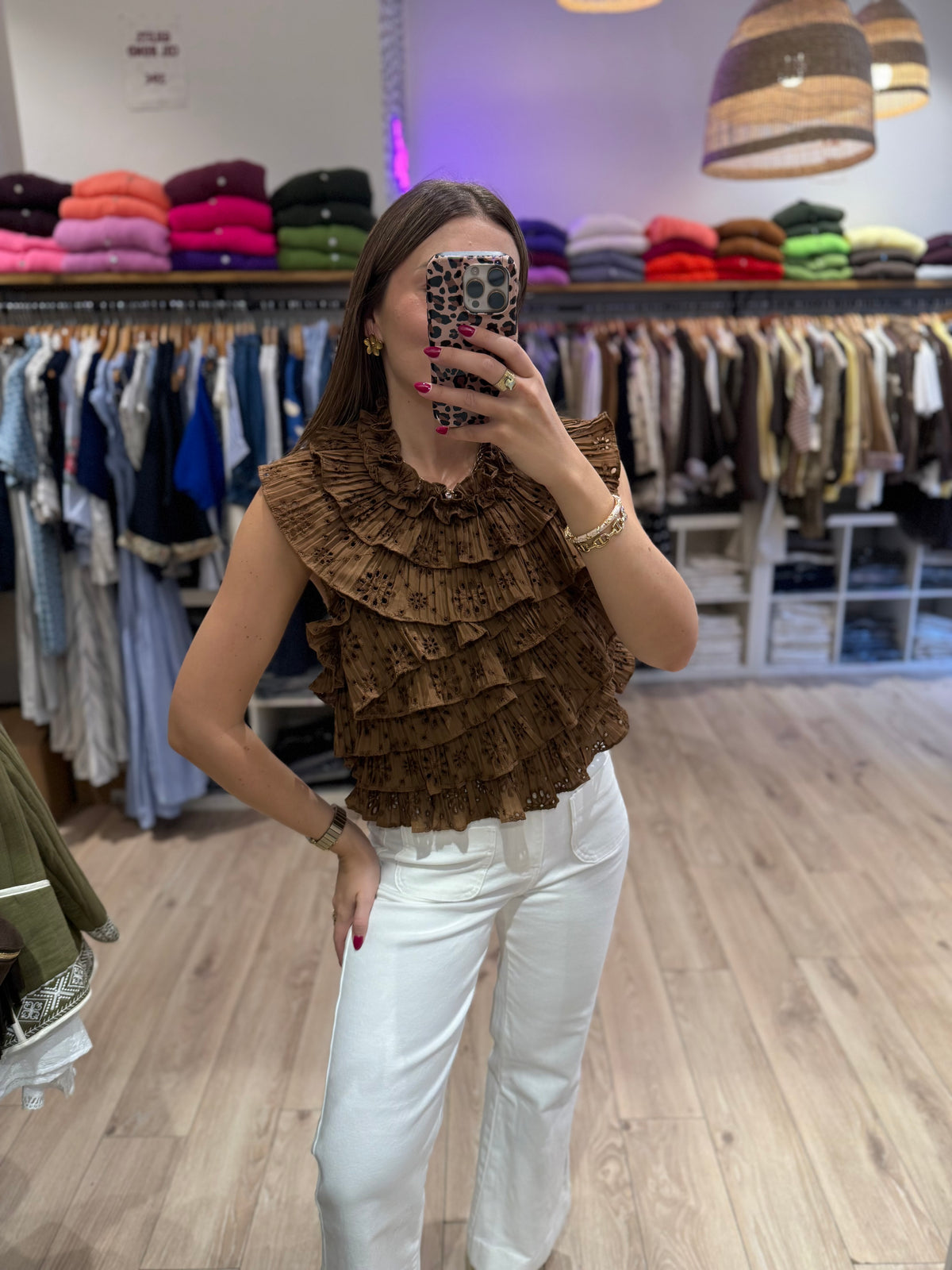 Top Faro marron