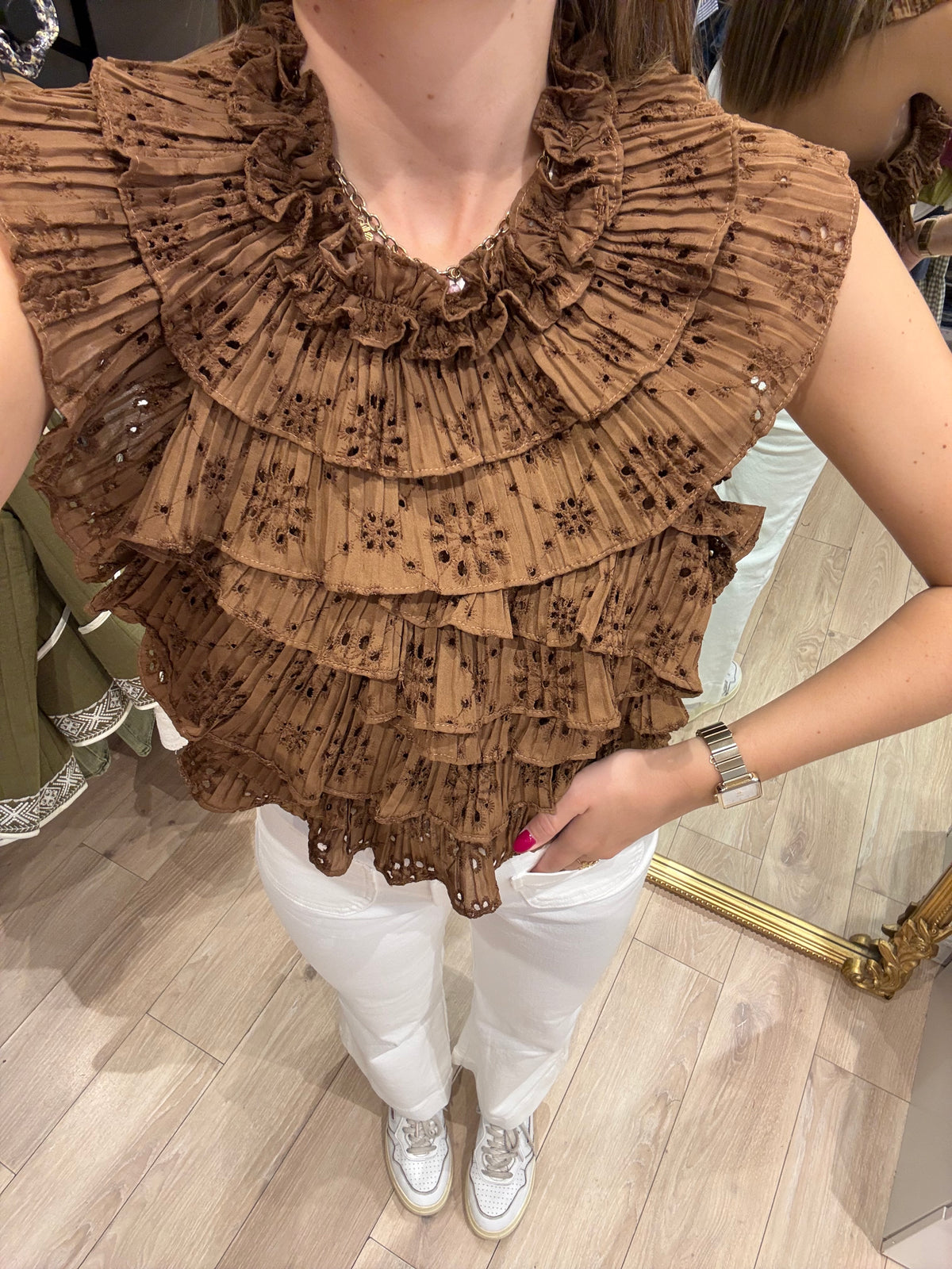 Top Faro marron