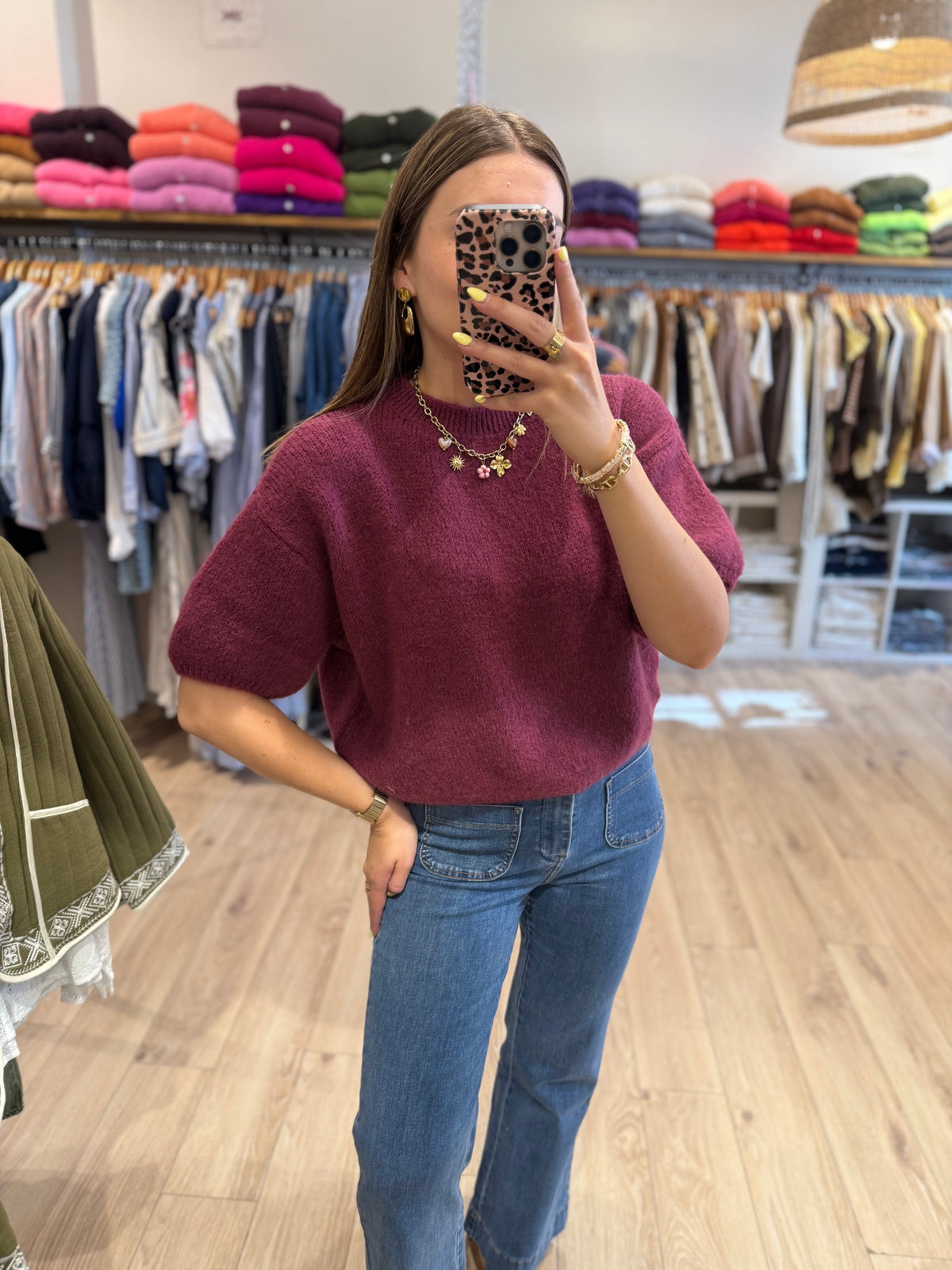 Pull Louna Prune clair