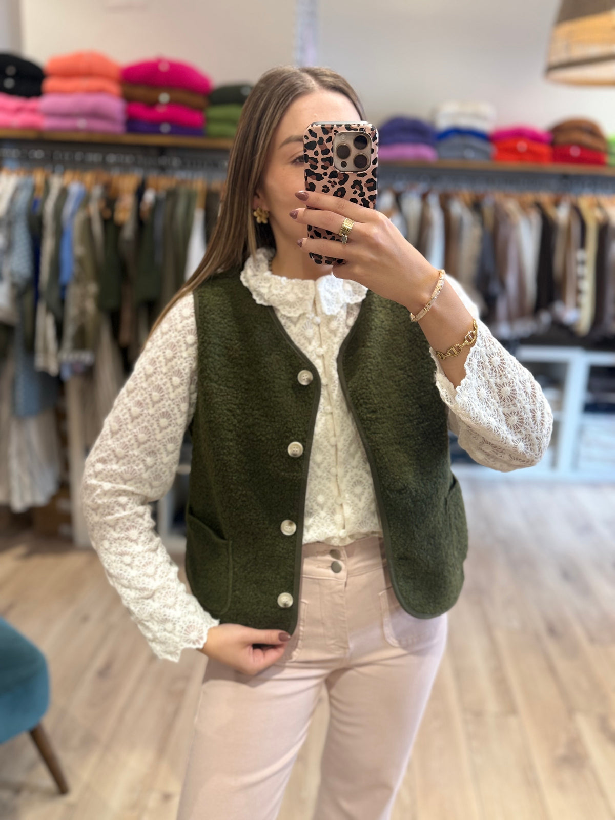 Gilet Berger kaki