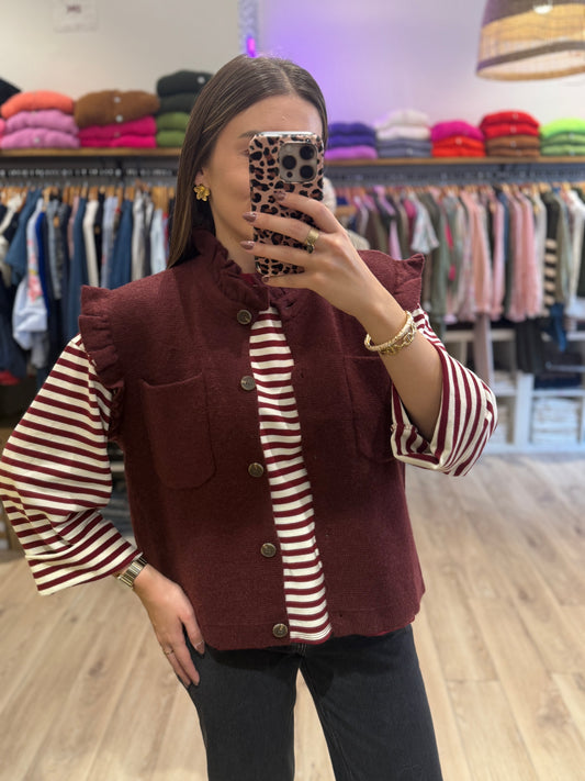 Gilet Arthur Bordeaux