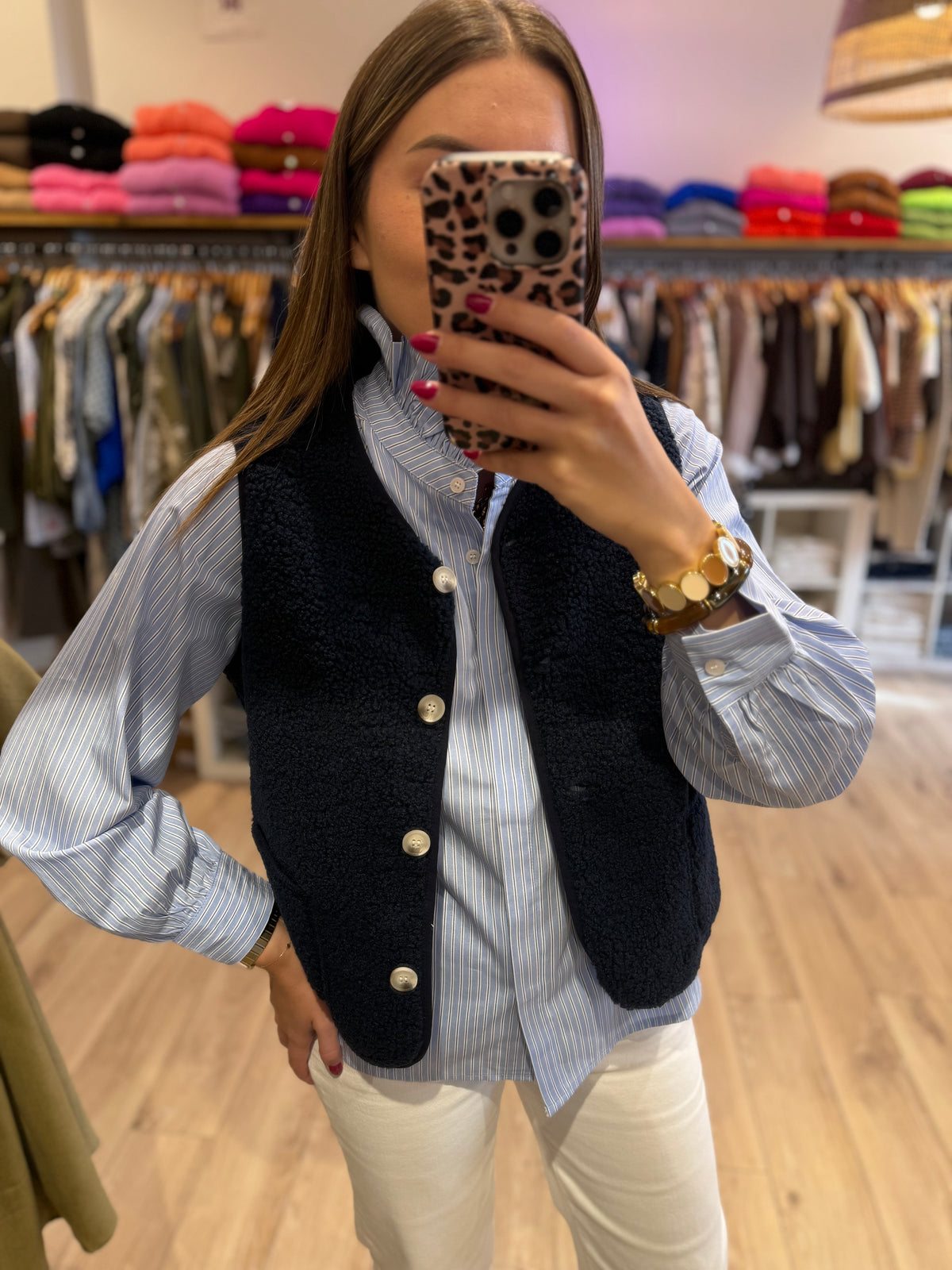 Gilet berger Bleu Marine