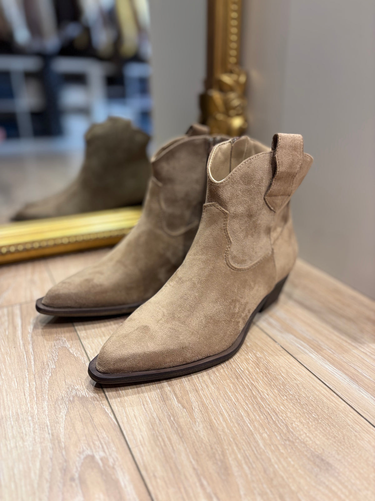 Bottines Beige