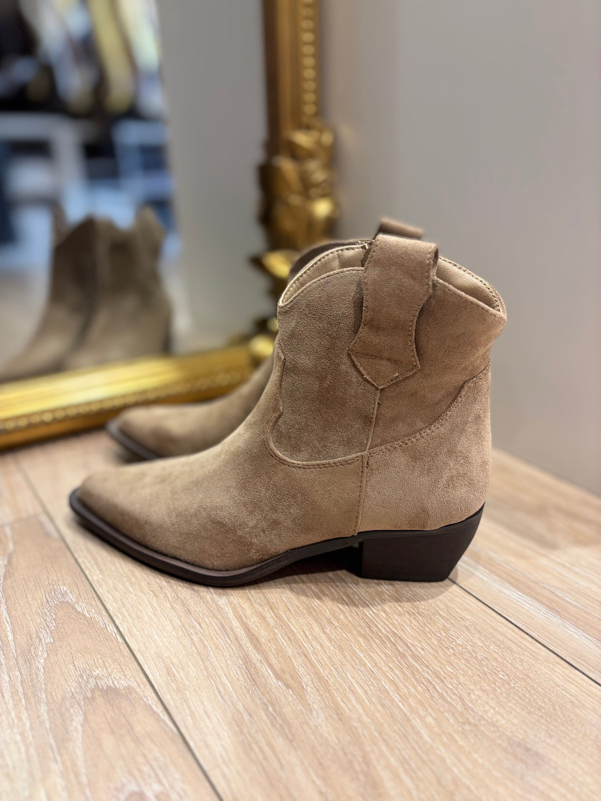 Bottines Beige
